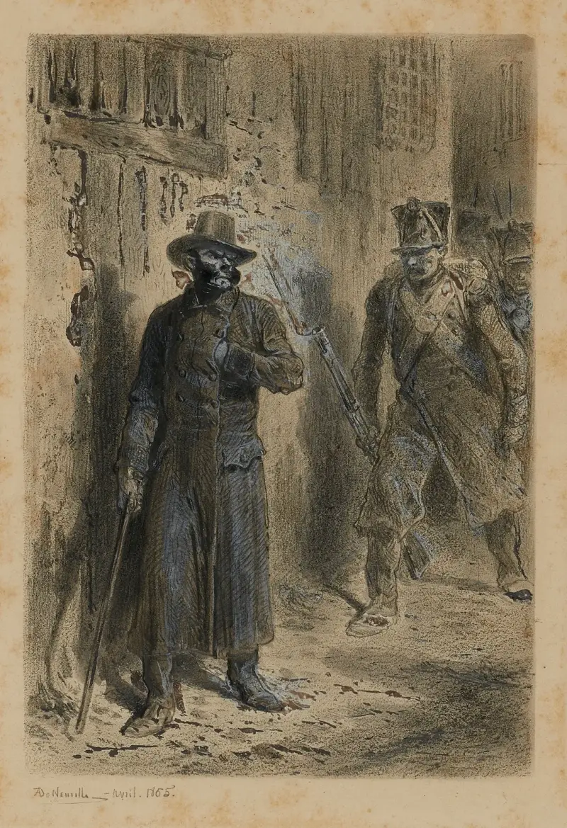 Javert auf den Spuren von Jean Valjean – Wie Javert leer ausging von Alphonse Marie de Neuville