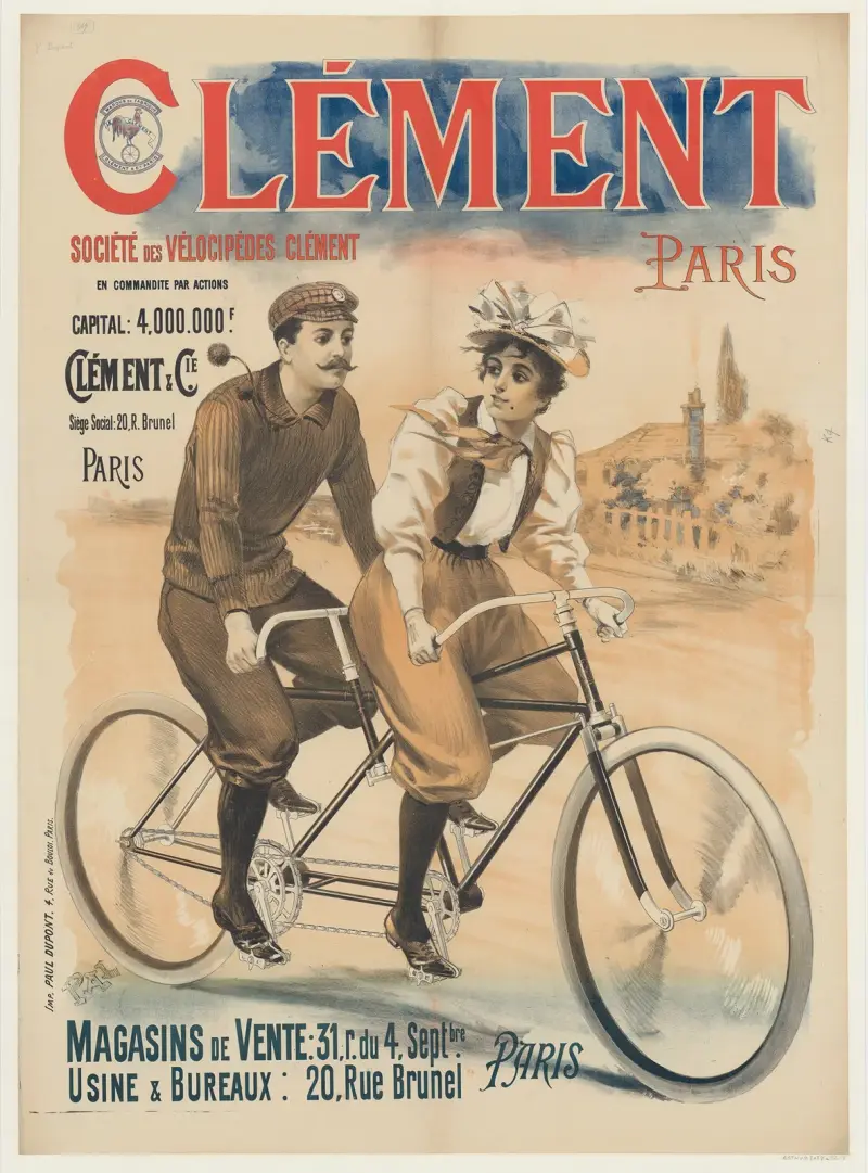 Clément, Paris. Société des vélocipèdes Clément av Pal (Jean de Paleologue)