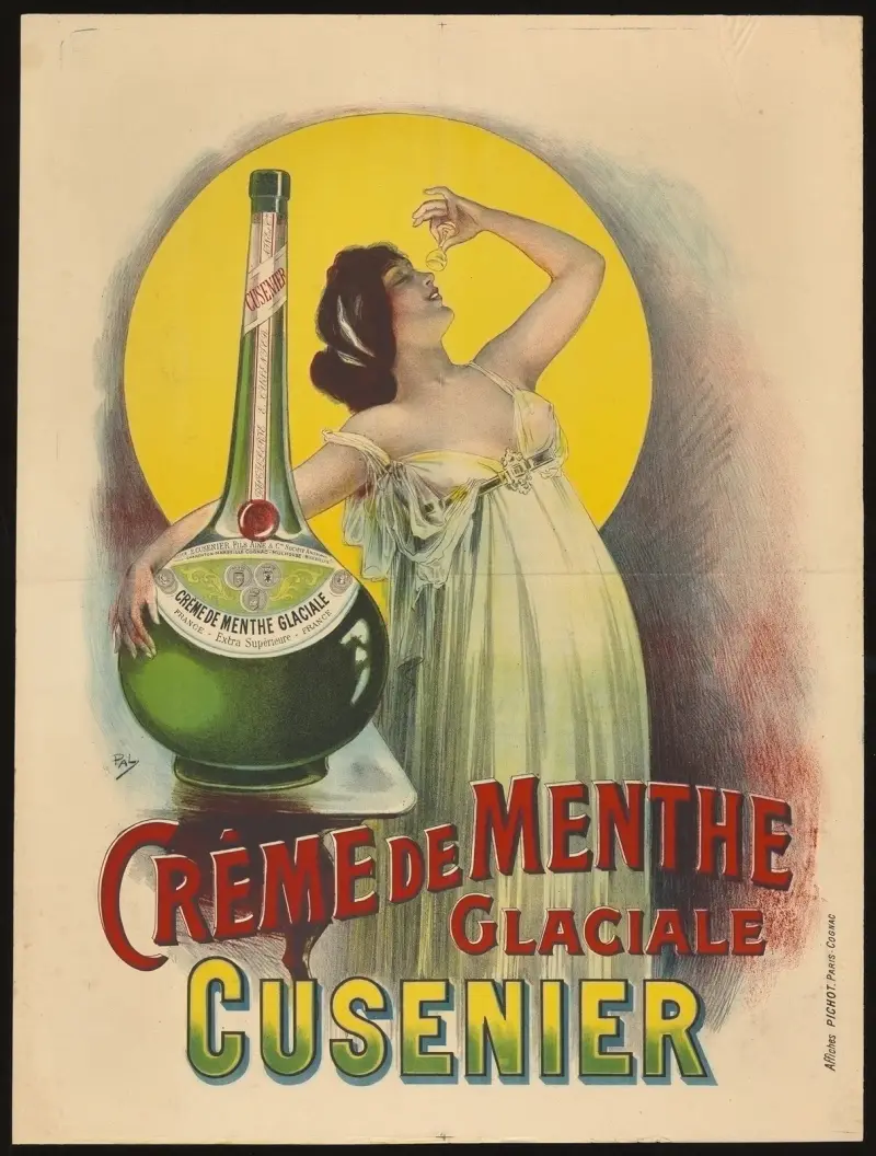 Crême de Menthe, Glaciale, Cusenier, Pal (Jean de Paleologue)