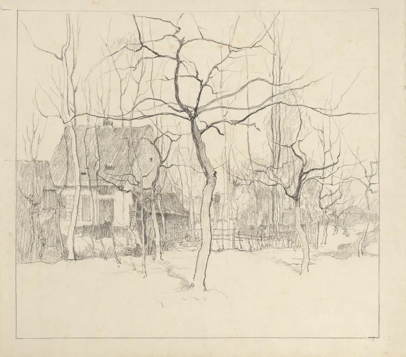Farm and Trees av Rodolphe De Saegher