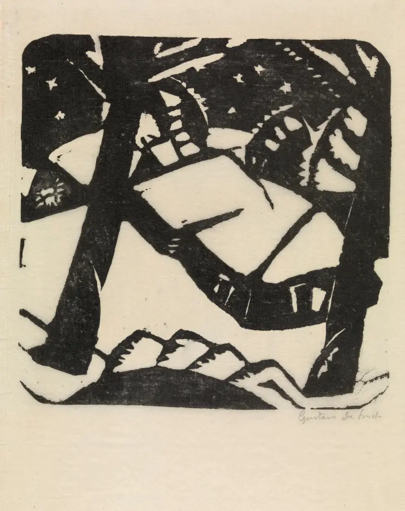 Ein Winterabend von Gustave De Smet