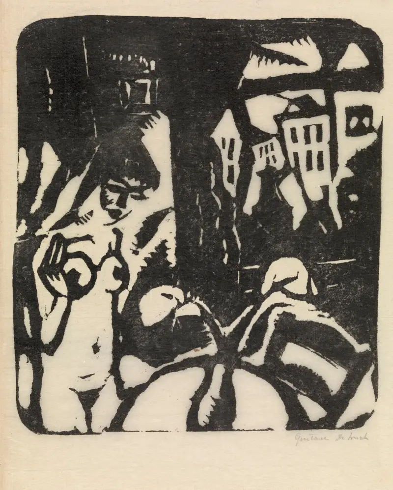 Interieur mit Aktstudie von Gustave De Smet