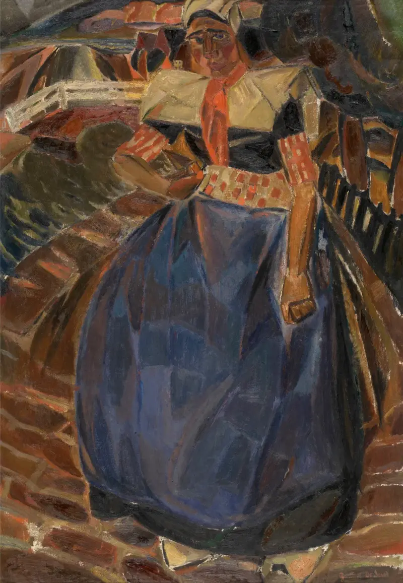 Kvinna från Spakenburg av Gustave De Smet