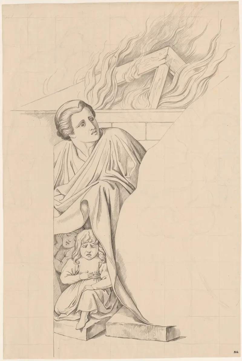 Erschrockene Figur (Sodom) von David Humbert de Superville