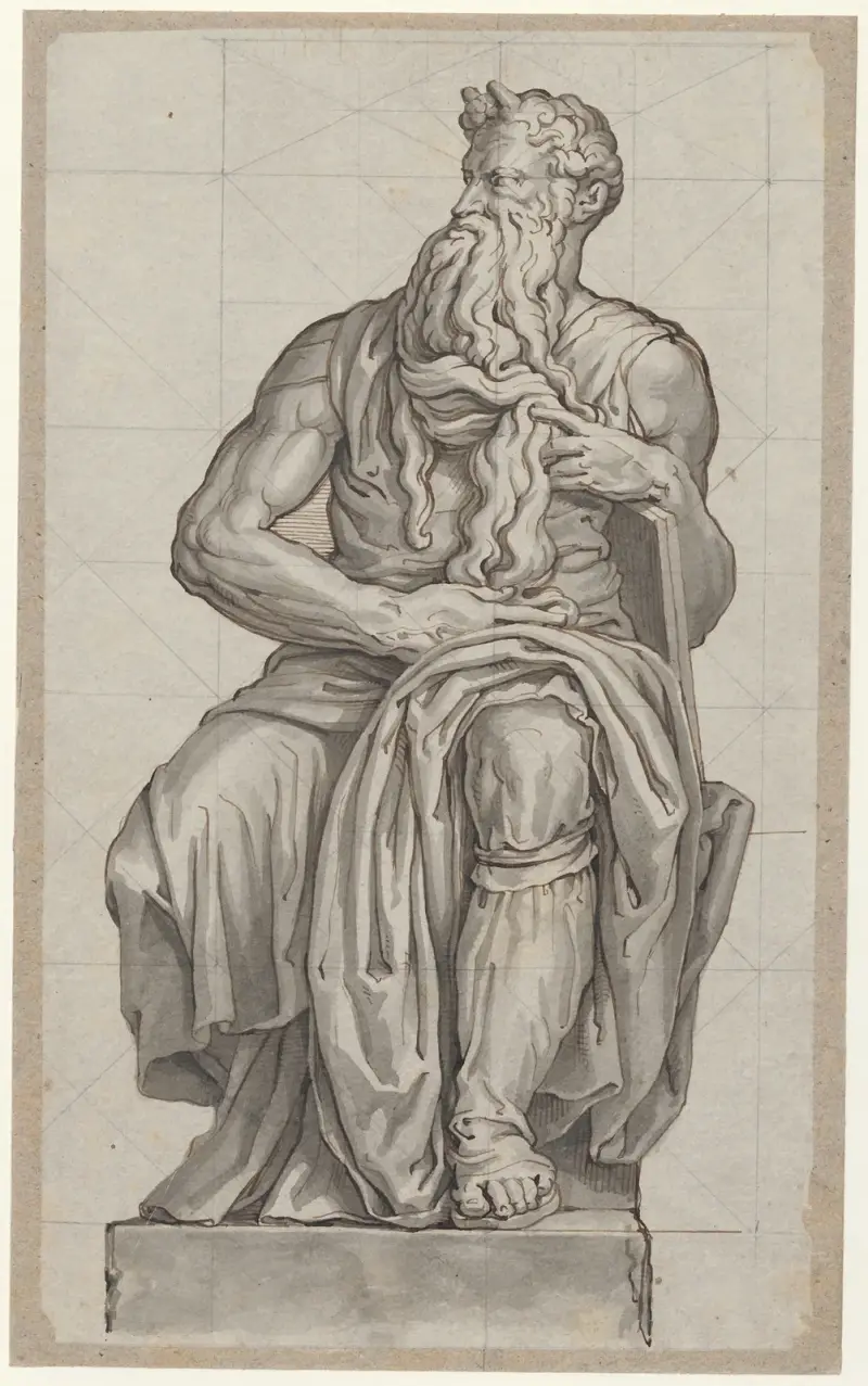 Michelangelos Moses: skulptur av David Humbert de Superville