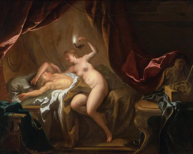 Cupid And Psyche av Jean-François de Troy
