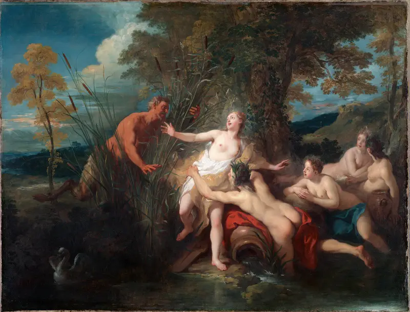 Pan und Syrinx, 1720 von Jean-François de Troy