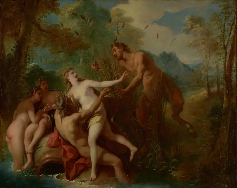 Pan and Syrinx, 1722 av Jean-François de Troy
