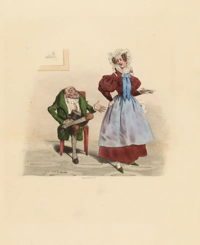 Twardy jak skała. Urocza kobieta. Twardy jak skała, Charles-Joseph Traviès de Villers