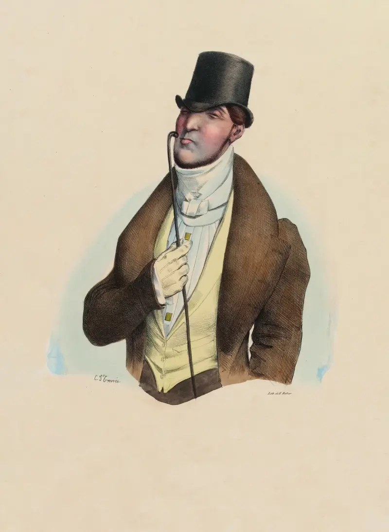 Fashionable av Charles-Joseph Traviès de Villers