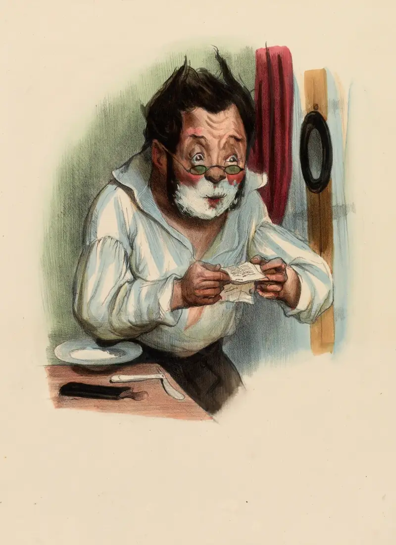 Åh, min fru är död av Charles-Joseph Traviès de Villers