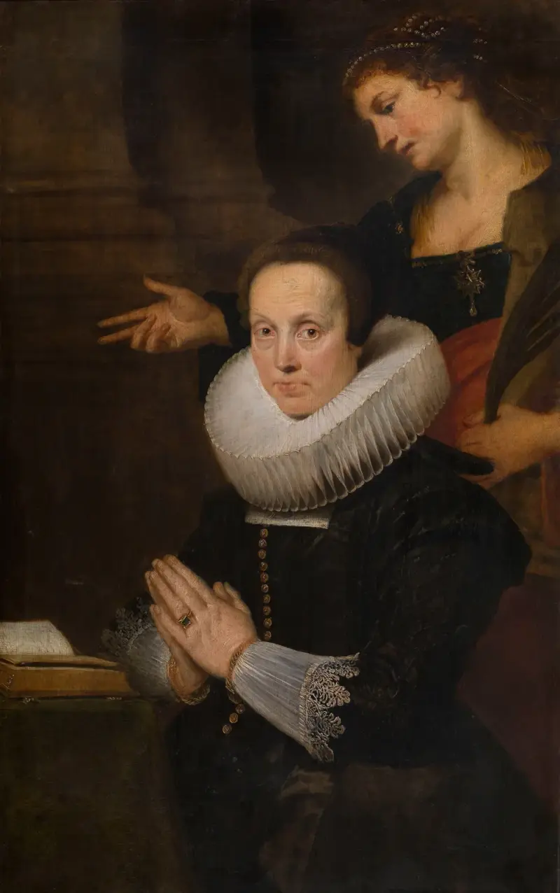 Barbara Kegeleers och Sankta Barbara av Cornelis de Vos