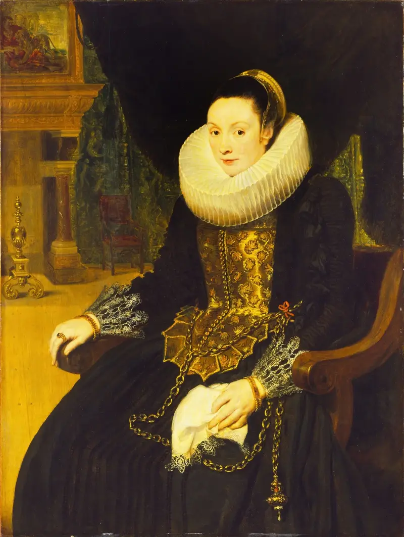 Porträtt av en dam, 1621 av Cornelis de Vos