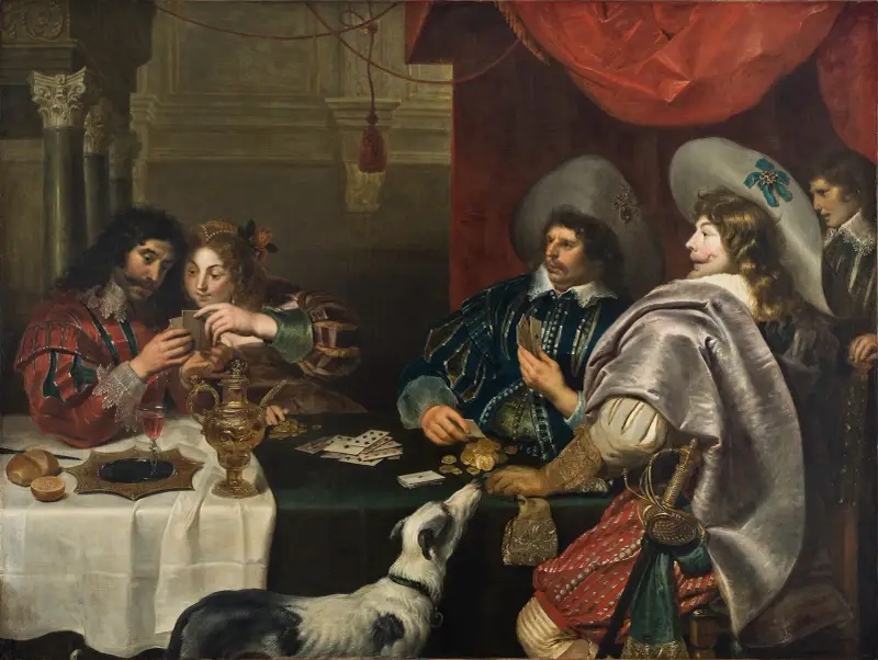 Gra w karty, Cornelis de Vos