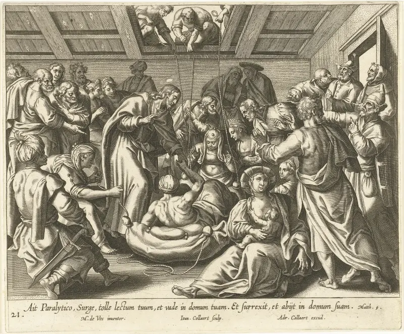 Botandet av en lam man av Maerten De Vos