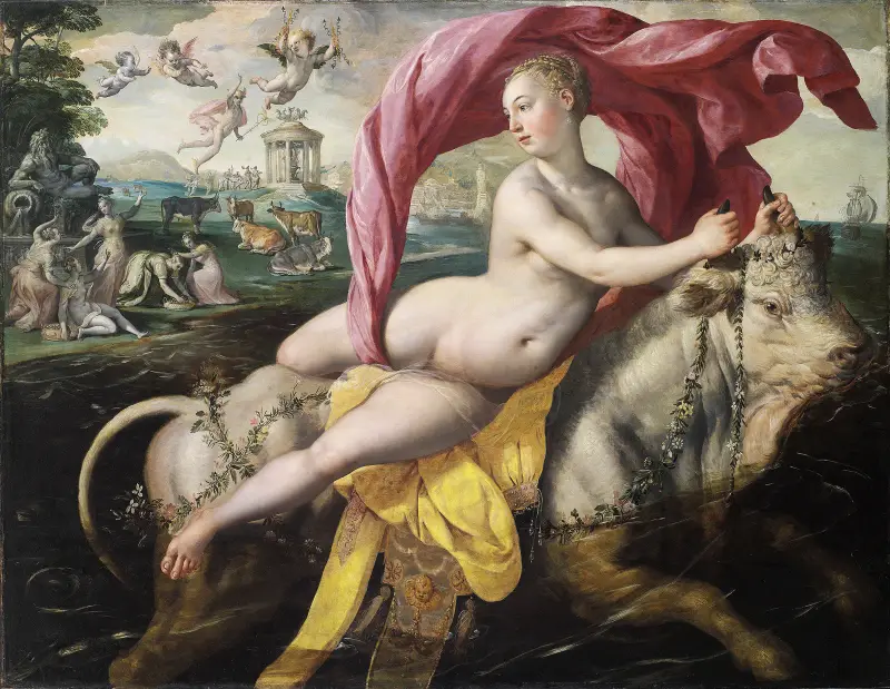 The Rape of Europa av Maerten De Vos