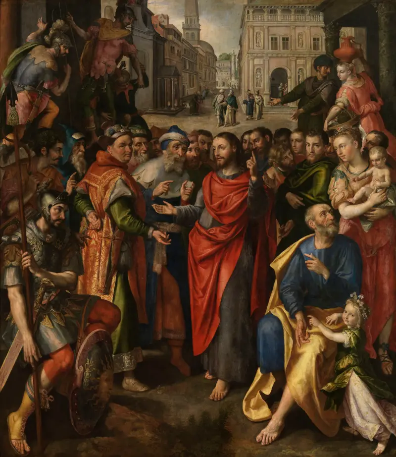 Then give to Caesar what is Caesar’s av Maerten De Vos