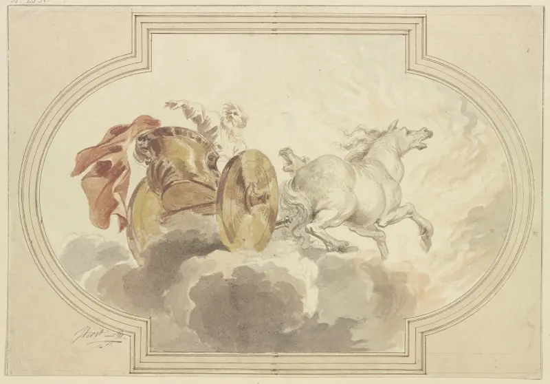 Elias fährt gen Himmel av Jacob de Wit