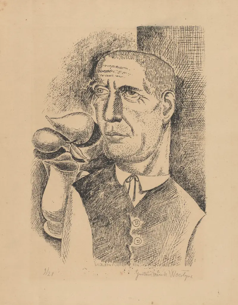 Bonde i söndagskläder av Gustave Van de Woestijne