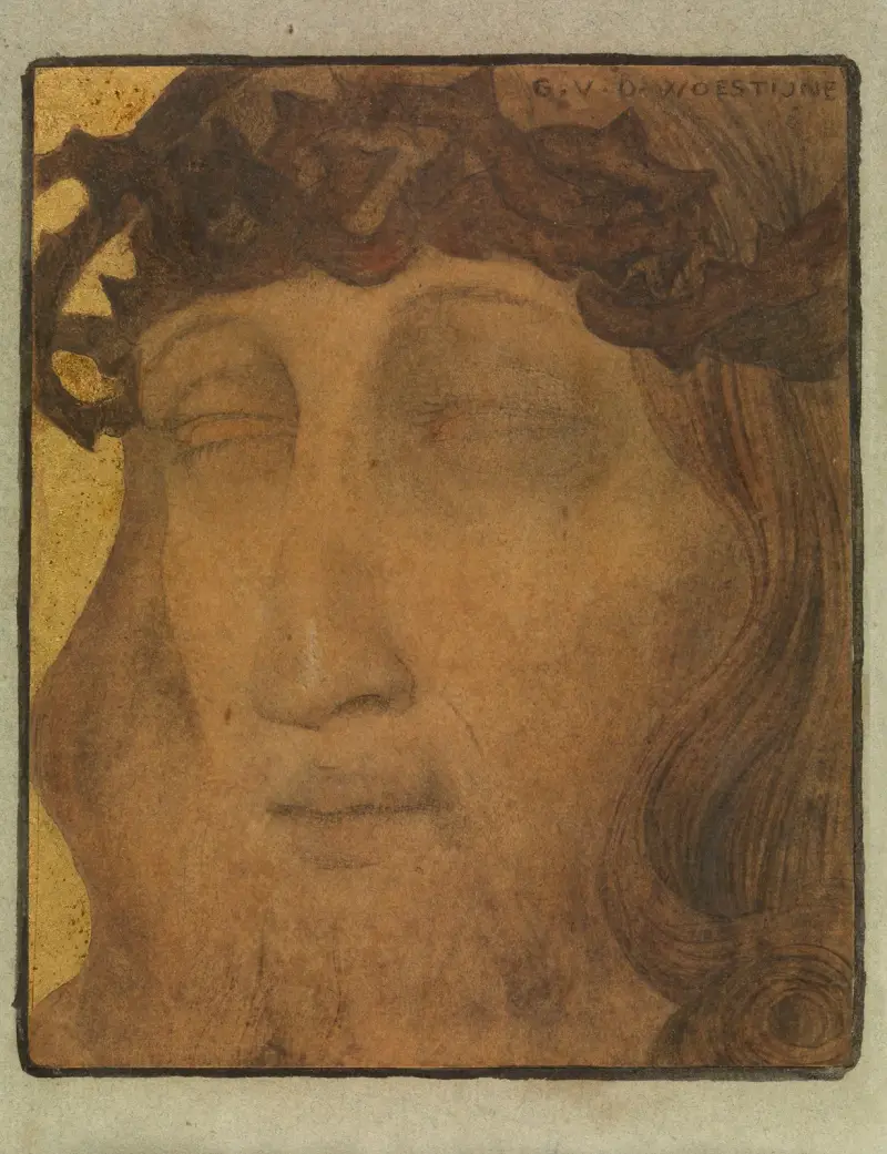 Głowa Chrystusa w koronie cierniowej, Gustave Van de Woestijne