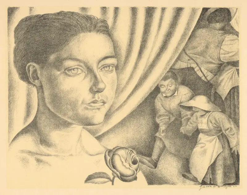 Ung kvinna av Gustave Van de Woestijne