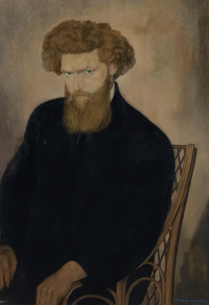 Porträtt av Fabrice Polderman av Gustave Van de Woestijne