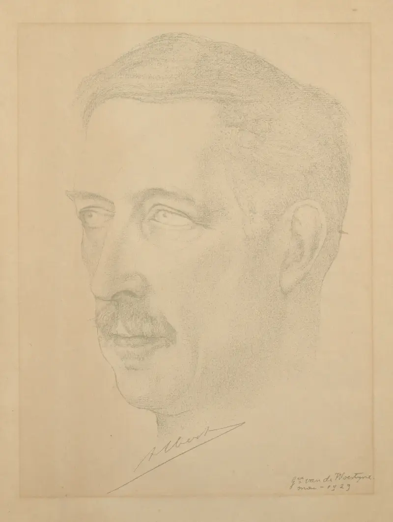 Bildnis von König Albert I. von Gustave Van de Woestijne