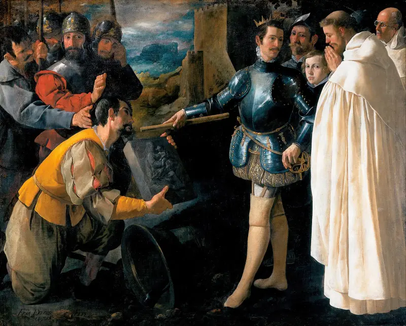 Sankt Peter Nolasco återfinner Jungfruns bild av Francisco de Zurbarán