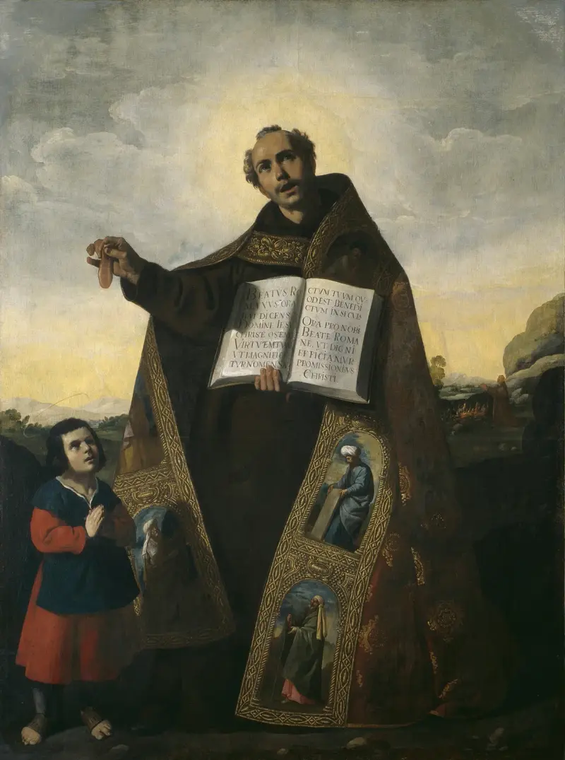 Sankt Romanus av Antiochia och sankt Barulas av Francisco de Zurbarán