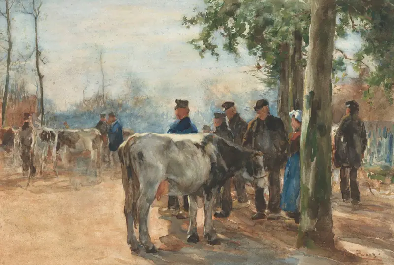 De veemarkt av Willem de Zwart