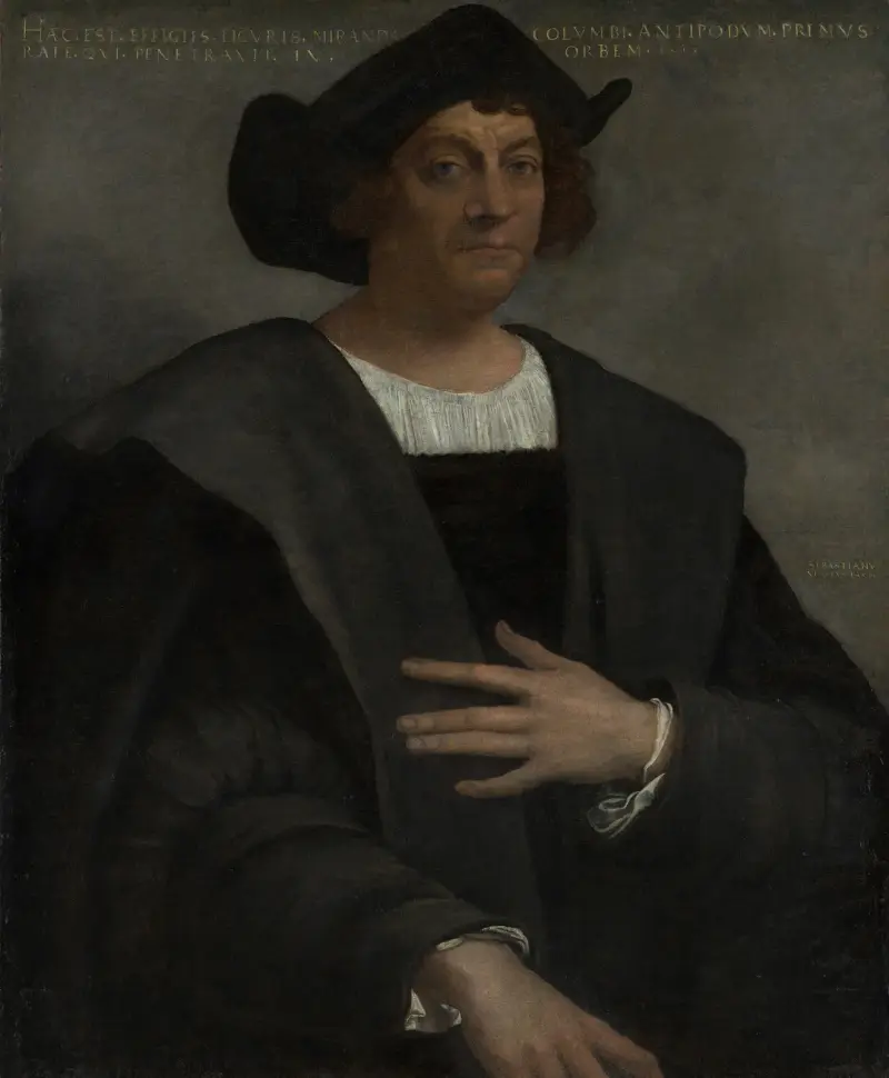 Porträtt av en man, påstådd vara Christopher Columbus (född cirka 1446, död 1506) av Sebastiano del Piombo