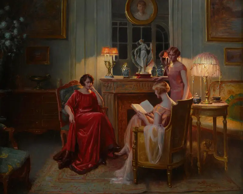 Im Lesesaal von Delphin Enjolras