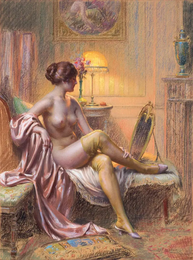 Toaletten i lampljus av Delphin Enjolras