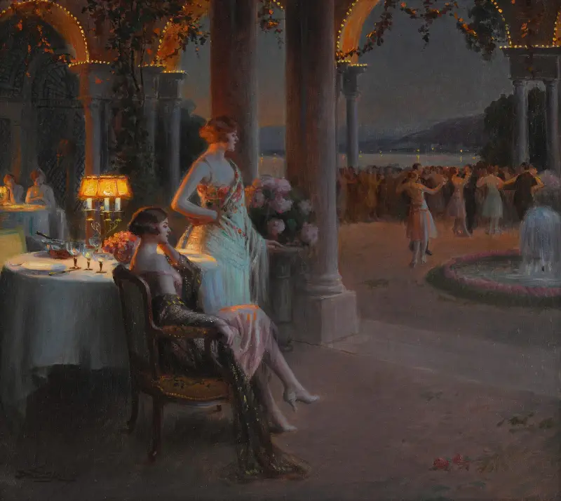 Le Soir sur la terasse av Delphin Enjolras