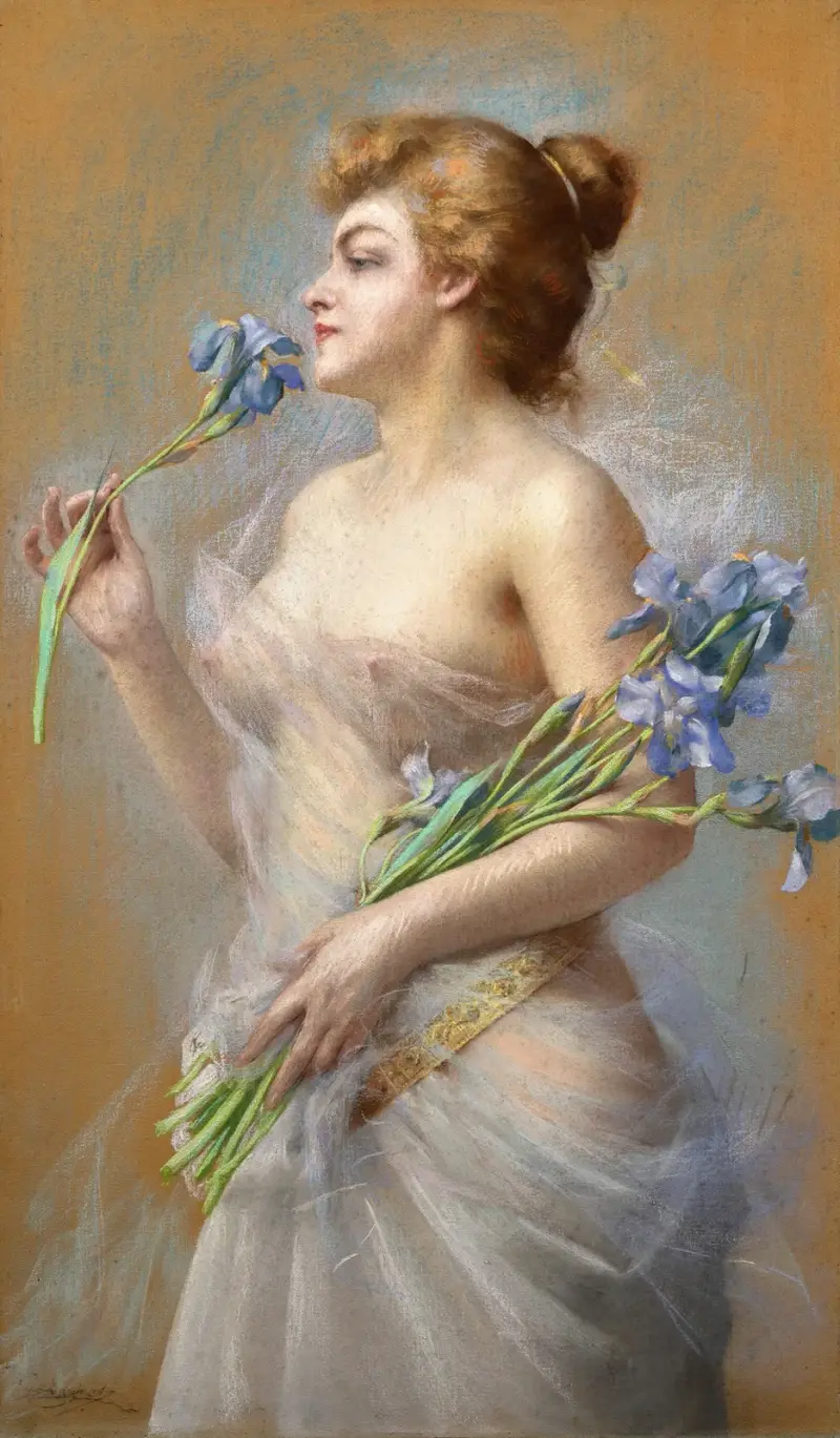 Kvinna med irisar av Delphin Enjolras