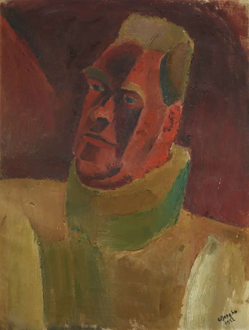 Portret van Constant Permeke (from 1922 until 1924) av Frits van den Berghe