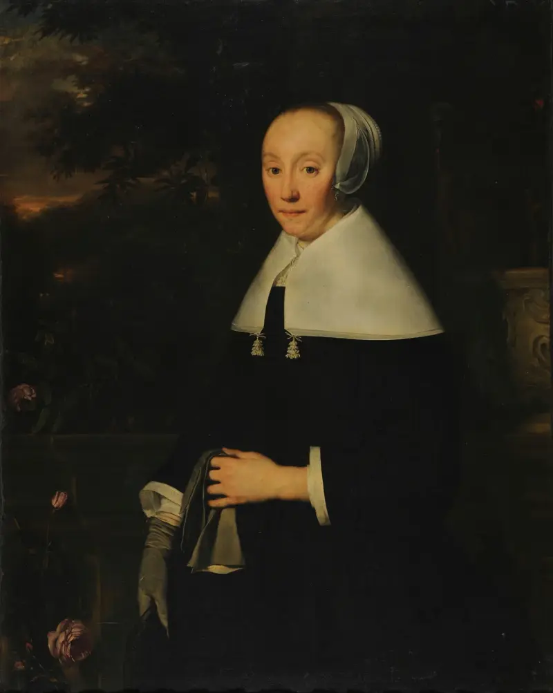 Porträtt av en kvinna, 1665 av Bartholomeus van der Helst