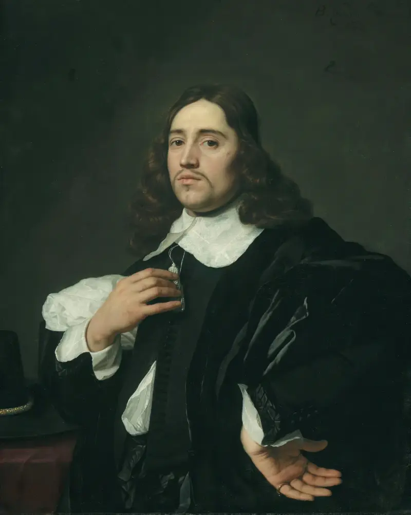 Porträtt av en ung man av Bartholomeus van der Helst