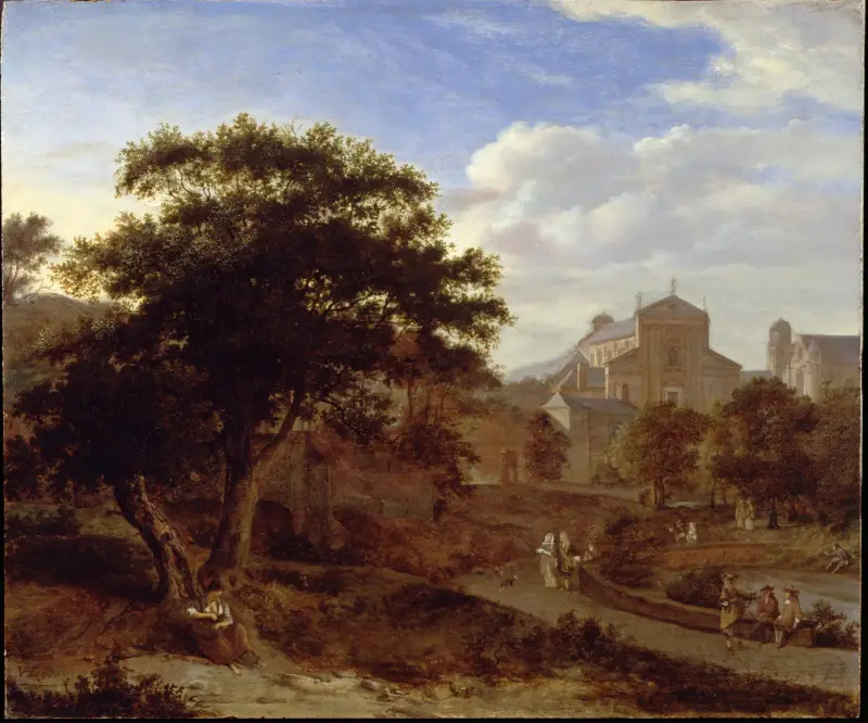 Dva kostely a městská hradba, Jan van der Heyden