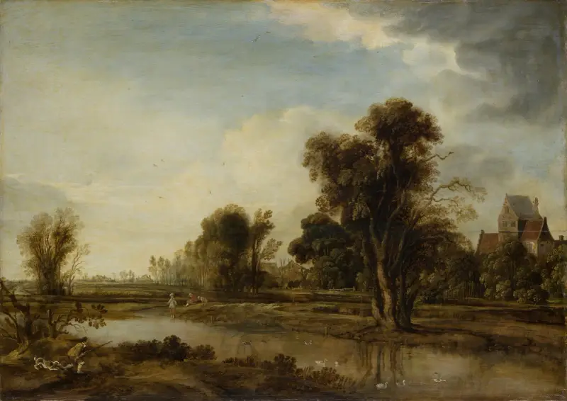Dorfteich von Aert van der Neer