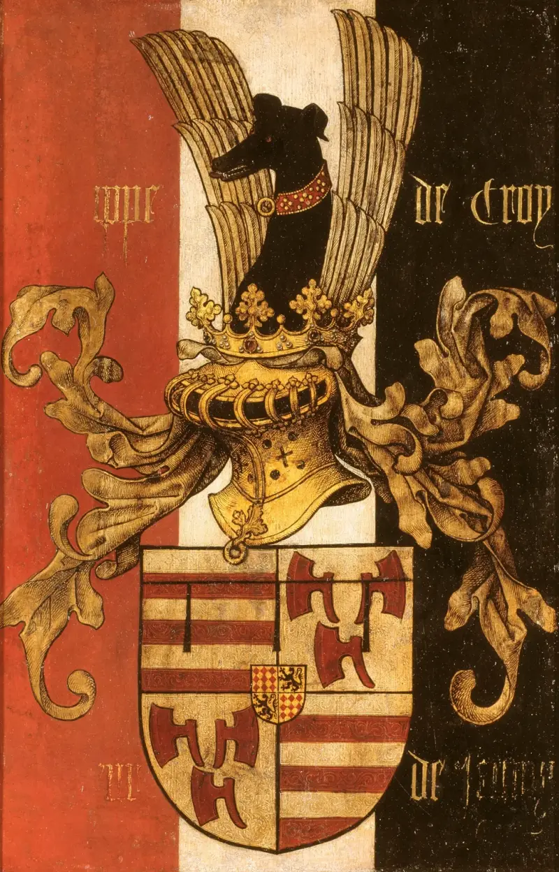 Vapensköld för familjen de Croy av Rogier van der Weyden