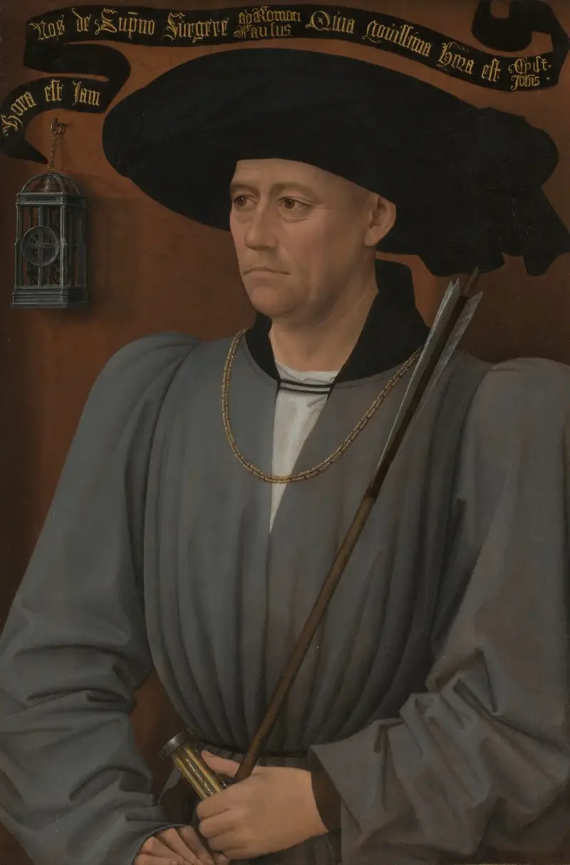 Porträtt av en turneringsdomare av Rogier van der Weyden