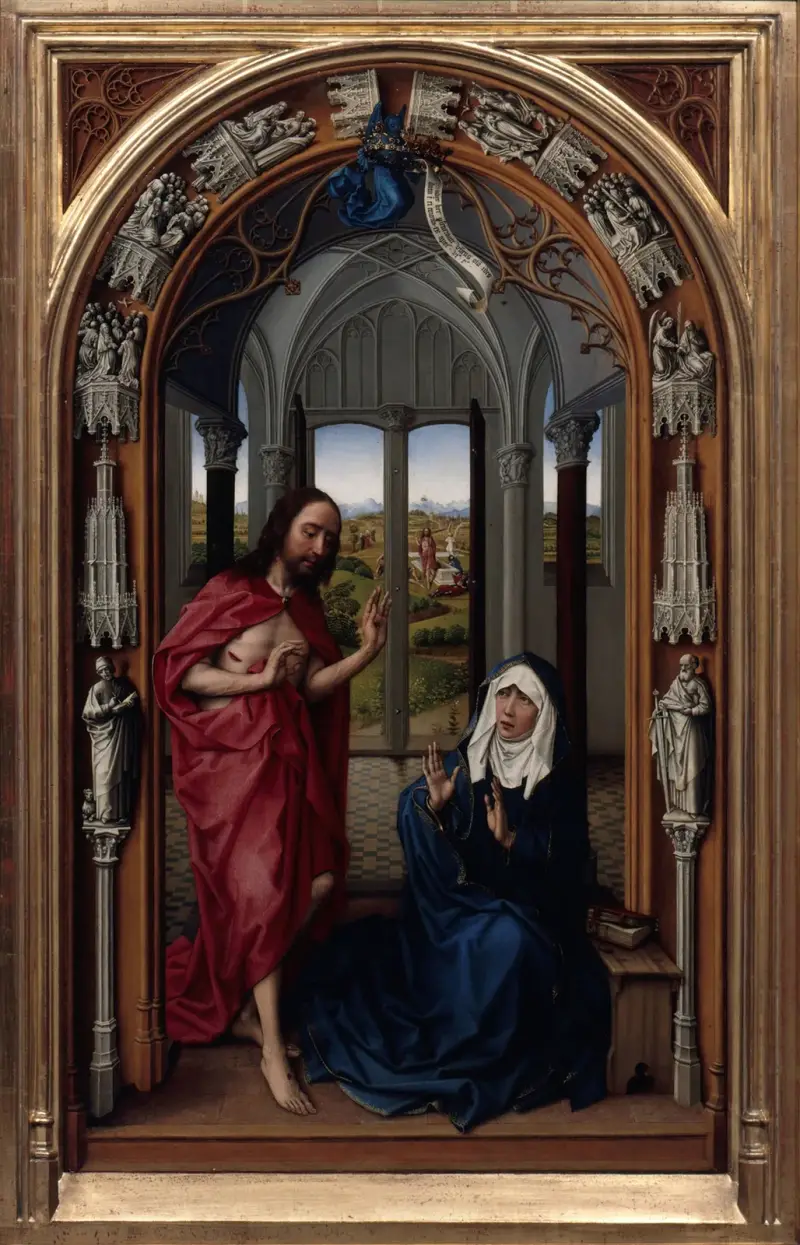 Vår Fru-altaret (Mirafloresaltaret), 1440 – nr 1 av Rogier van der Weyden