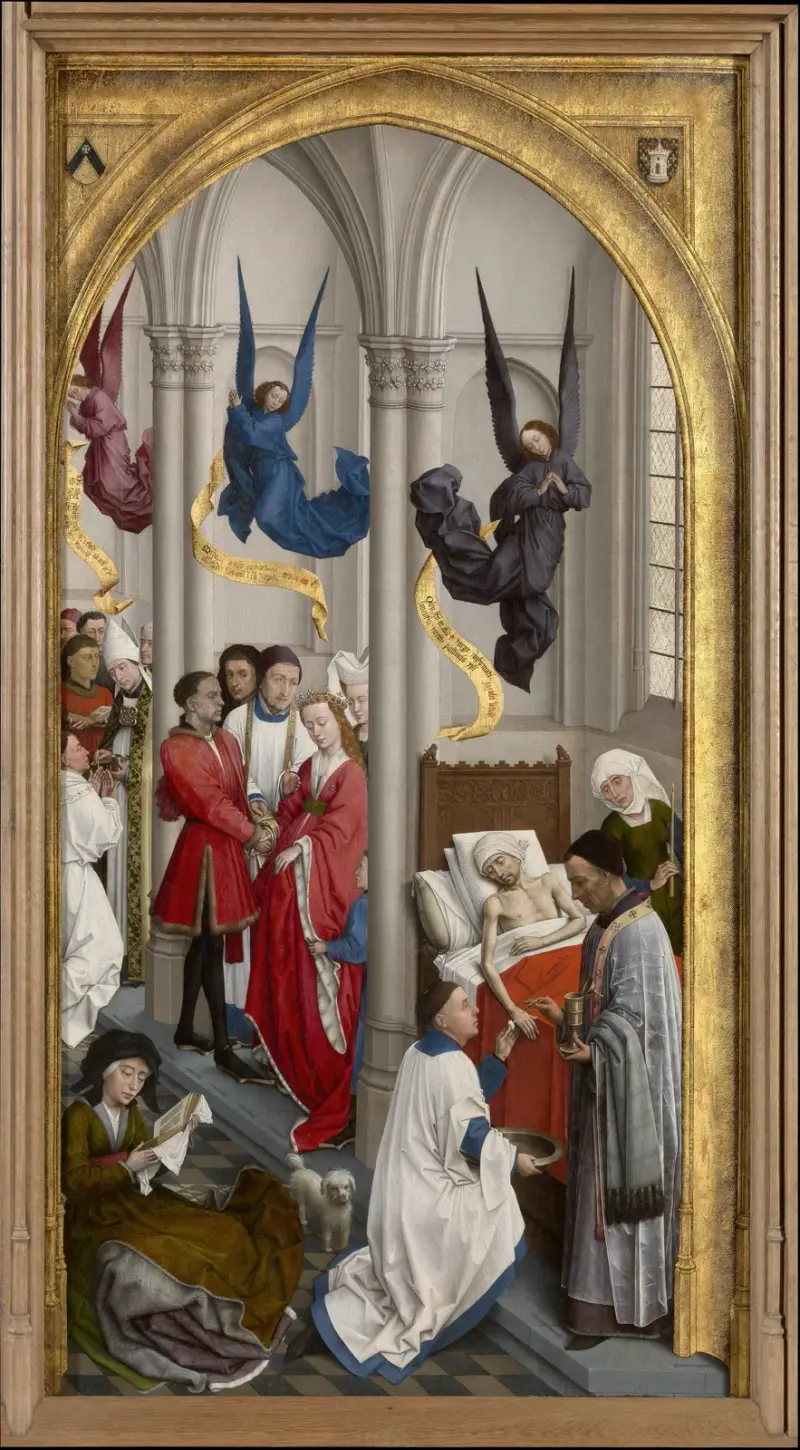 Ordinatio, äktenskapet och den sista smörjelsen av Rogier van der Weyden