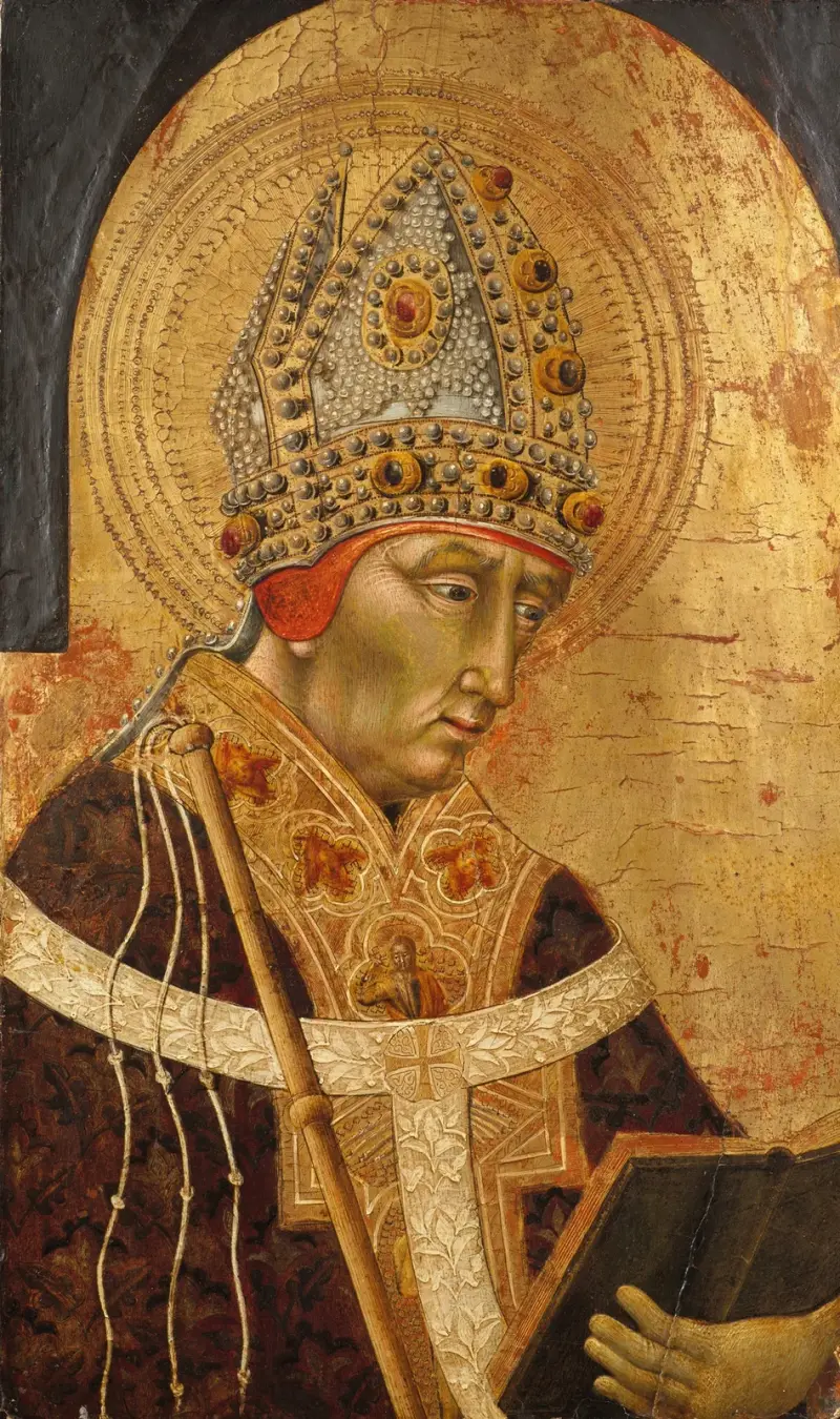 Saint Ambrose av Giovanni di Paolo