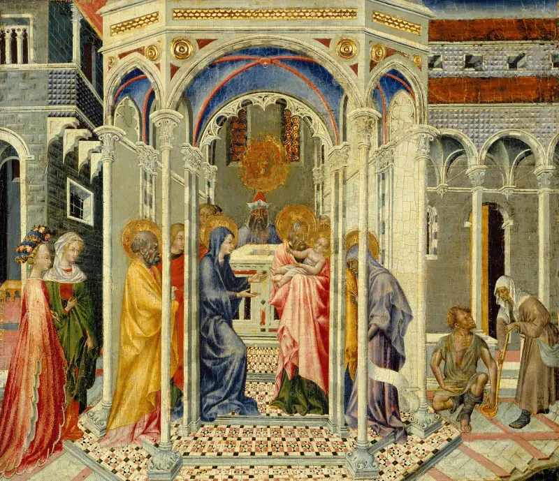 Kristi frambärande i templet av Giovanni di Paolo