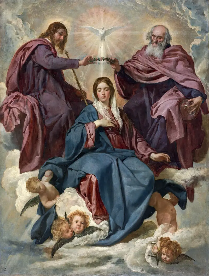 La Coronación De La Virgen av Diego Velázquez