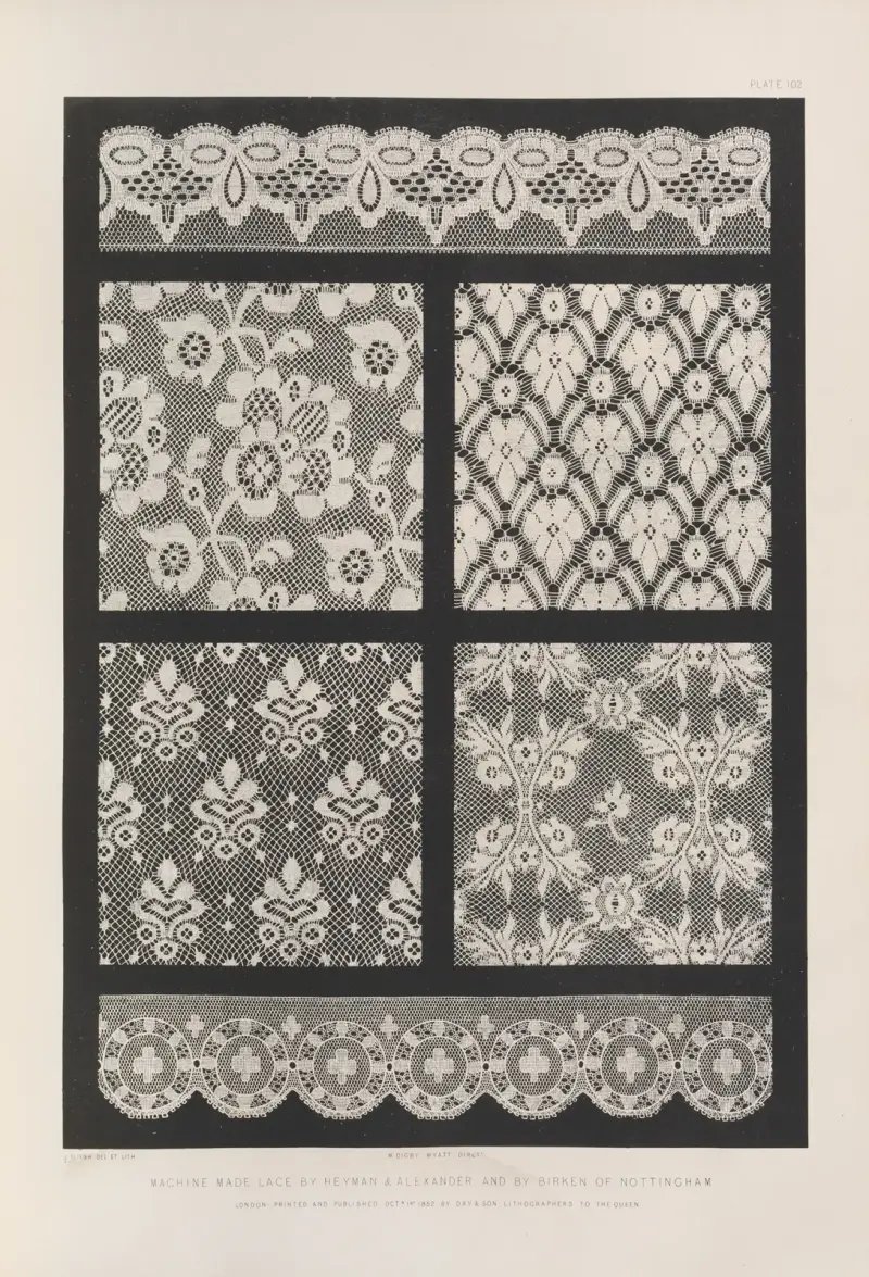 Machine made lace av Matthew Digby Wyatt