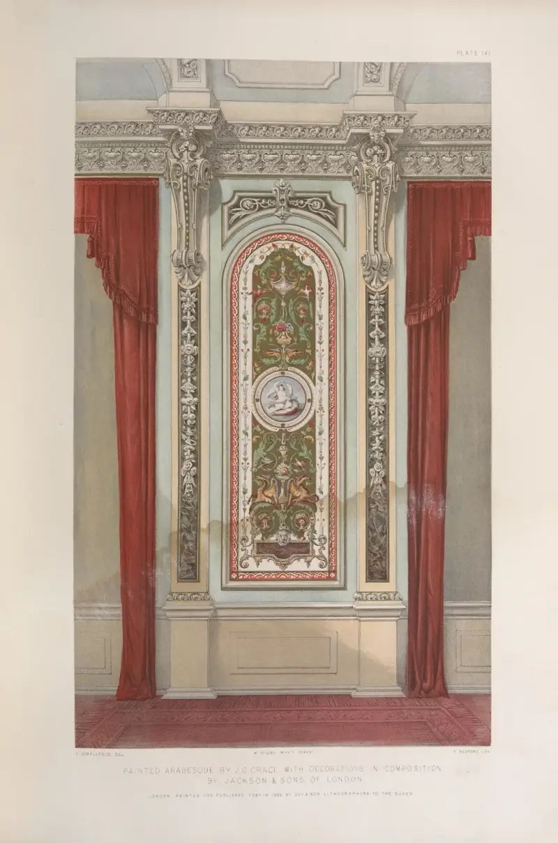 Painted arabesque av Matthew Digby Wyatt