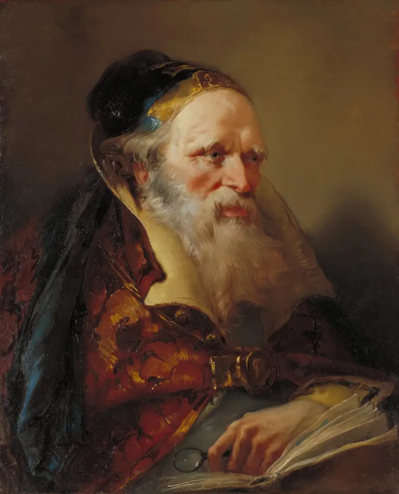 Filosofens huvud av Giovanni Domenico Tiepolo
